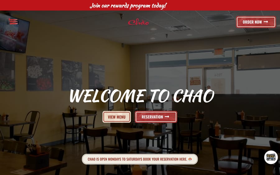 Chao Vietnamese Street Food website