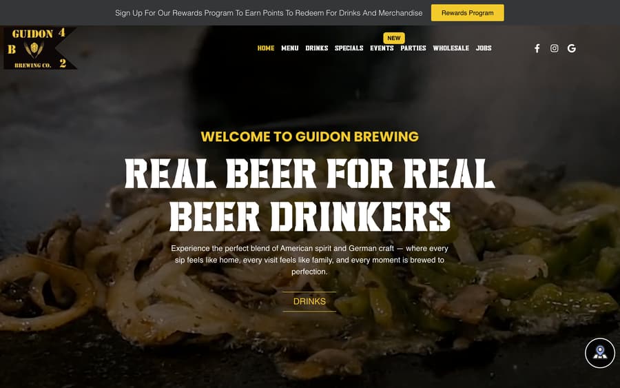 Guidon Brewing website