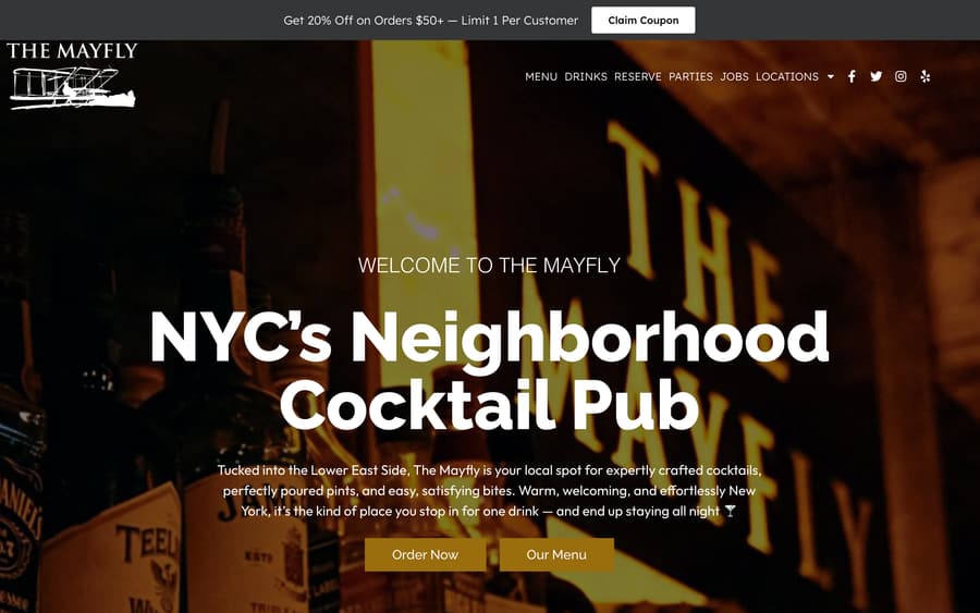 The Mayfly website