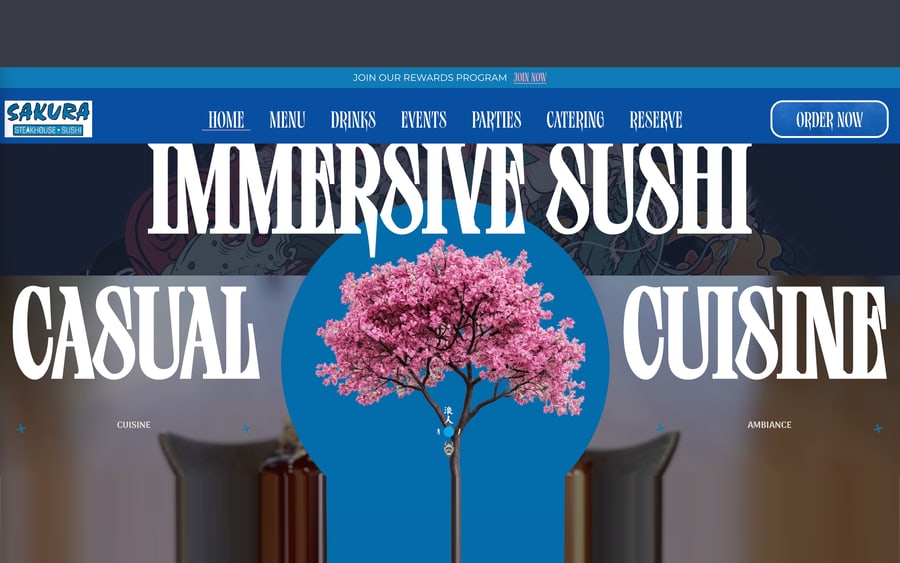 Sakura Blue website